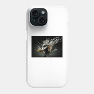 Cyberpunk Gasmask Artwork / Gasmask Splashing In Water Phone Case