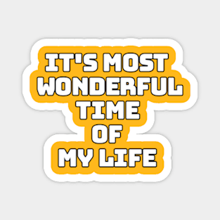 its wonderful time of my life Magnet