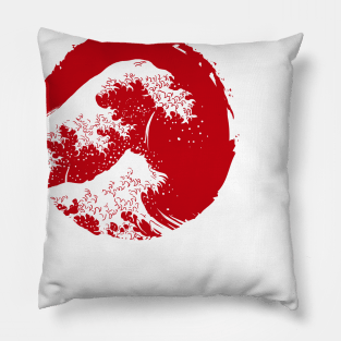 Wave in japan Pillow