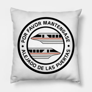 MonorailPorFavorCoral Pillow