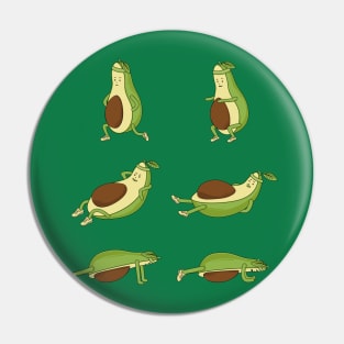 Avocado Core Workout Pin