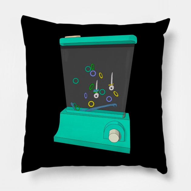 Green Waterful Ring Toss Pillow by DiegoCarvalho