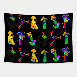 Psychedelic Family Assortment Tapestry