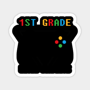 1st Grade Level Complete Gamer Class Of 2024 Graduation Magnet