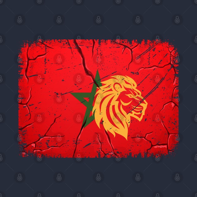 Morocco Flag Gift Soccer Morocan Proud drapo Atlas Lion by Mirak-store 