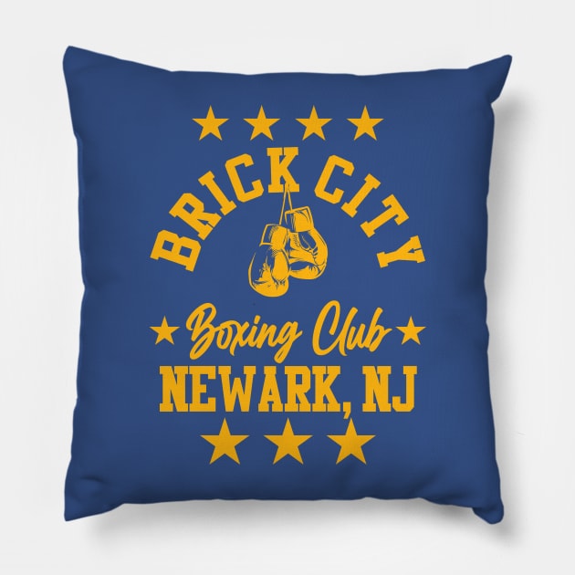 BRICK CITY BOXING CLUB Pillow by LILNAYSHUNZ
