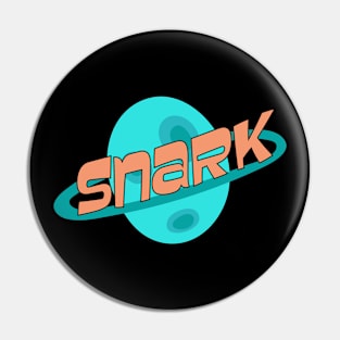 Planet Snark - retro text and colors Pin