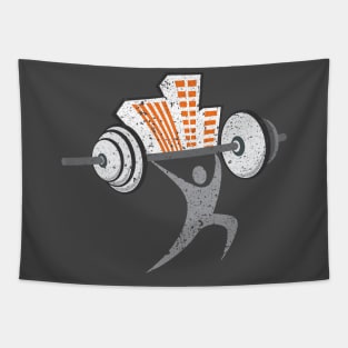 NeighborhoodTrainers Vintage Chest logo Tapestry