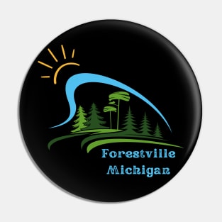 Forestville Michigan Tree Pin