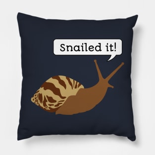 Snailed it! Pillow