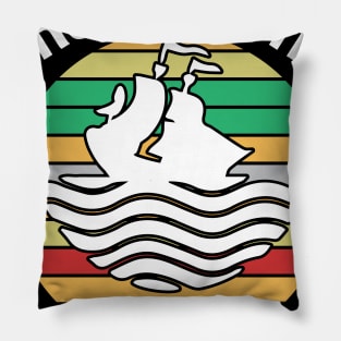 I Run a Tight Shipwreck Pillow