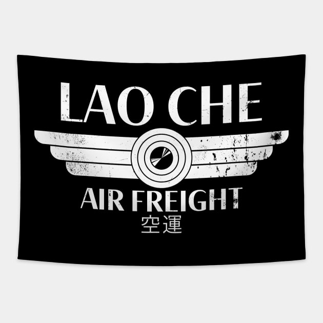 Lao Che Air Freight - white distressed Tapestry by spicytees