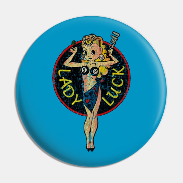 Lady Luck 8-Ball 1947 Pin by Thrift Haven505