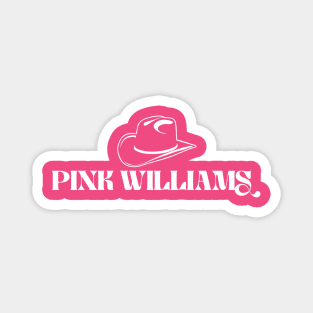 Pink Williams Name Logo Magnet