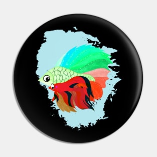 Siamese fighting fish Pin