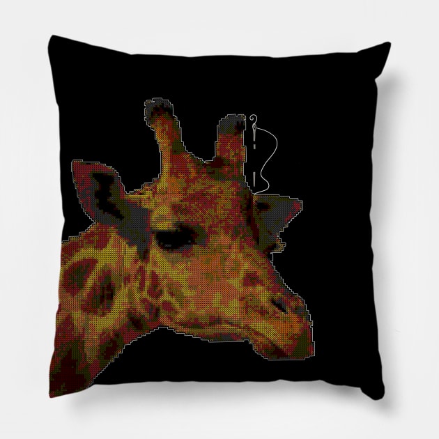 Cross Stitch Giraffe Pillow by The Craft ACE