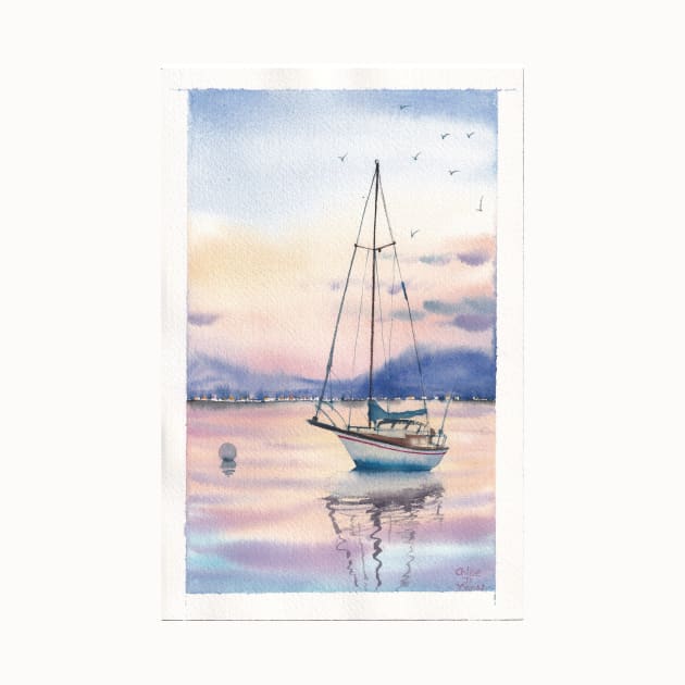 Pastel Seascape by ChloeJiArt