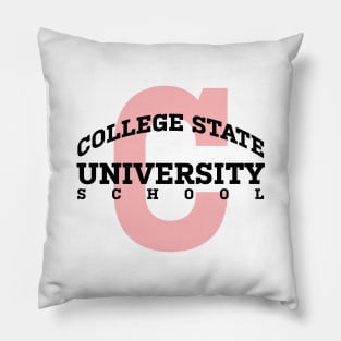 College State University School Pillow