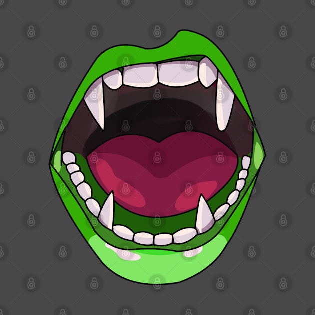 vampire mouth - vampire teeth by persa