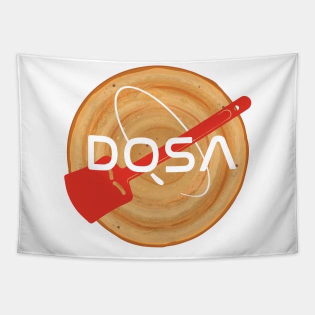 Masala Dosa Idli South Indian Desi Food Tapestry by alltheprints