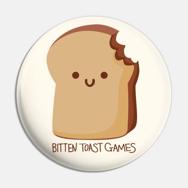 Bitten Toast Games Large Logo Pin by bittentoast