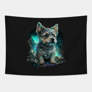 Puppy Terrier doggy dog Tapestry