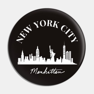 New York City Skyline Broadway Wall street Fifth avenue Times square New York New york Travel holidays Pin