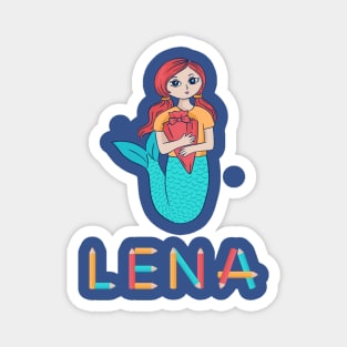 School Enrollment Mermaid Lena Magnet