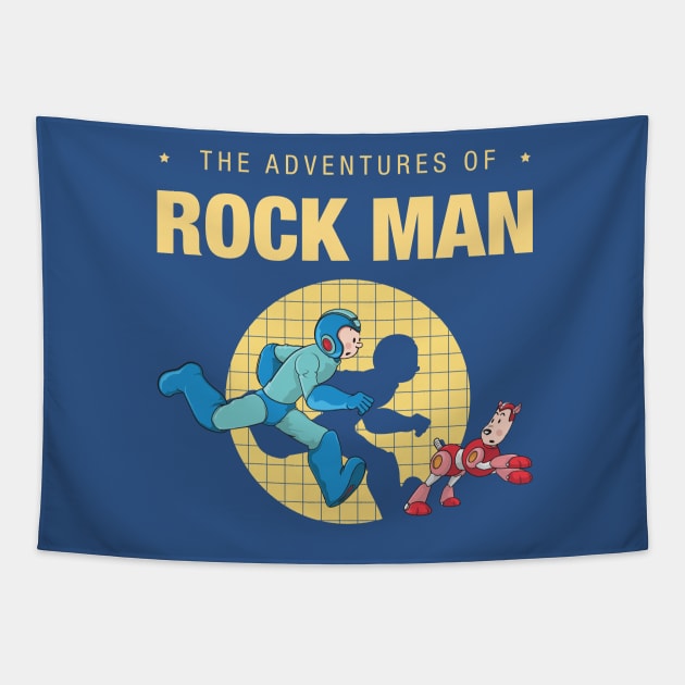 The Adventure of Rockman Tapestry by Akiwa