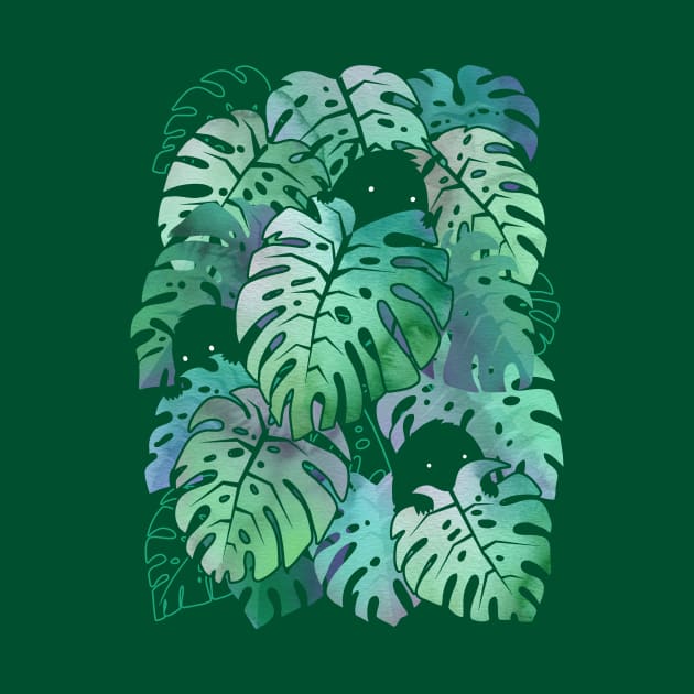 Monstera Monsters by littleclyde