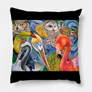 Birds of the World Pillow