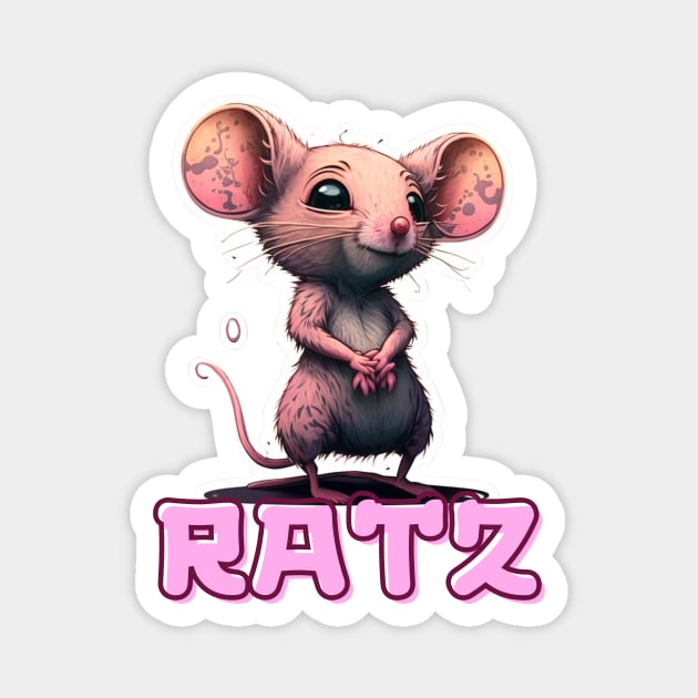 Ratt Pink Ratz Magnet by WhispersOfColor