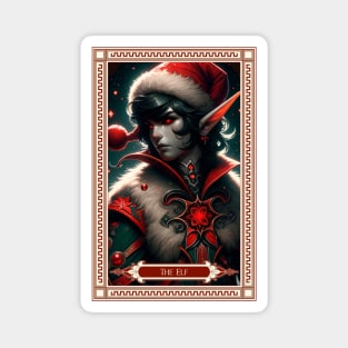 The Christmas Elf Tarot Card Magnet