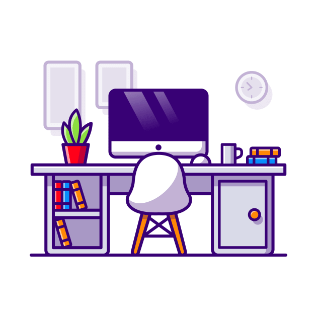 Workspace Cartoon Illustration by Catalyst Labs