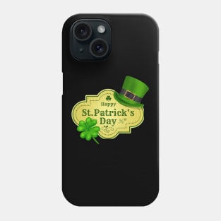 Leaf green st patricks day Hat Phone Case