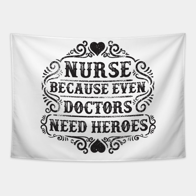 Doctors Need Heroes Tapestry by Verboten