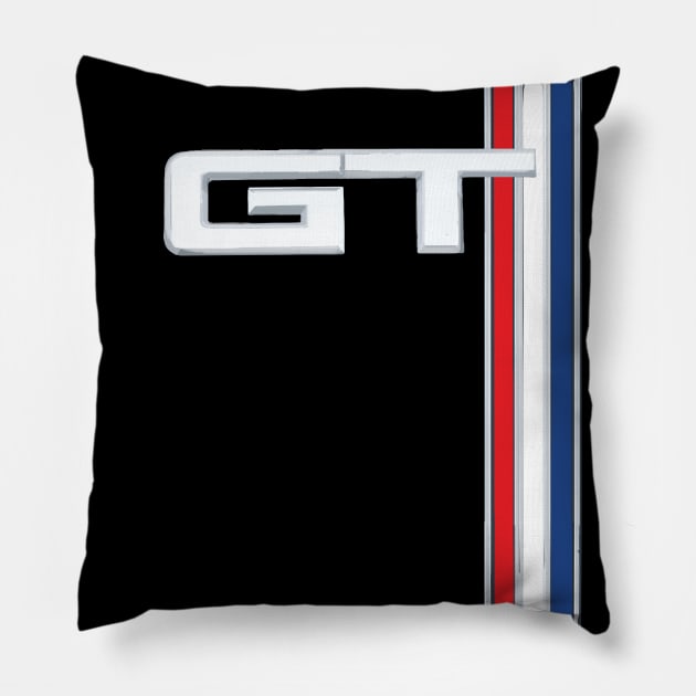 GT mustang USA muscle sports cars Pillow by cowtown_cowboy