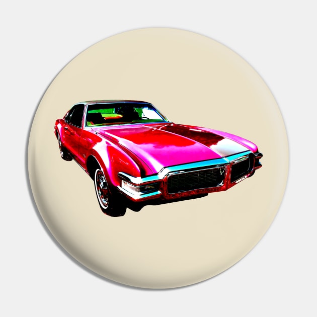 Oldsmobile Toronado 1968 American classic car high contrast red Pin by soitwouldseem