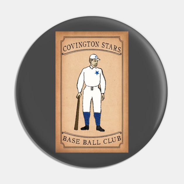 Covington Stars 1875 Base Ball Card Pin by CamMillerFilms