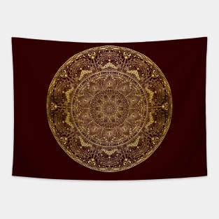 Mandala - Old Gold Tapestry