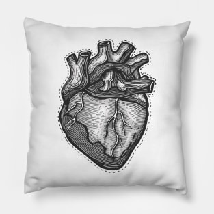 Human heart illustration Pillow