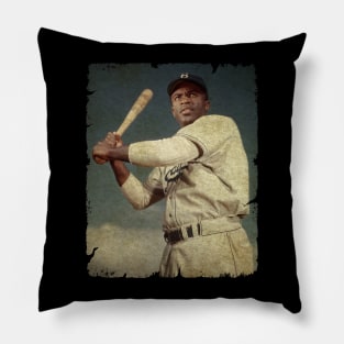 Jackie Robinson in Los Angeles Dodgers Pillow