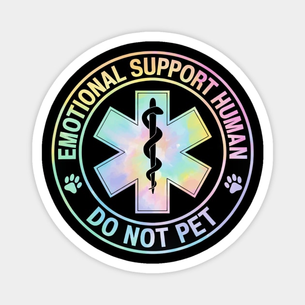 Emotional-Support-Husband-Do-Not-Pet-Tie-Dye Magnet by ArtistTee ⭐⭐⭐⭐⭐