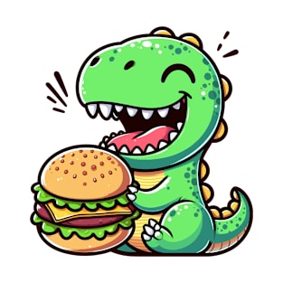 Dino Love Burger T-Shirt