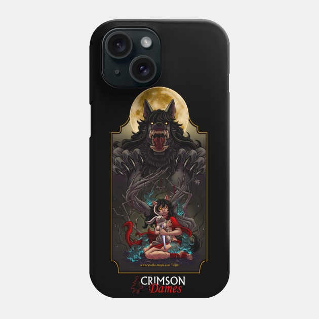 Crimson Dames: Orphan Vs. Mother Wolf Phone Case by Ciel of Studio-Aegis