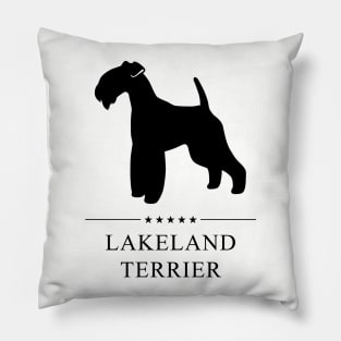 Lakeland Terrier Black Silhouette Pillow