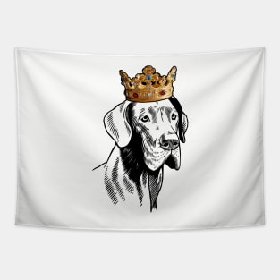 Great Dane Dog King Queen Wearing Crown Tapestry