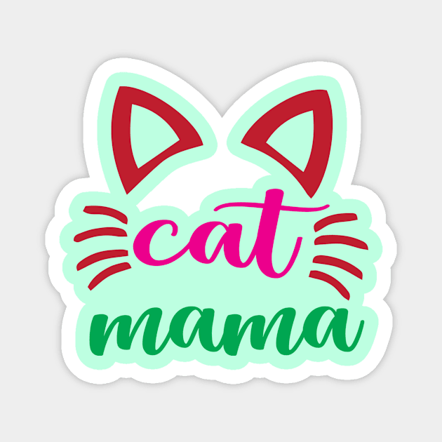 Cat Mama Magnet by Shop Ovov