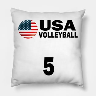 USA Volleyball #5 T-shirt Design Pillow