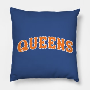 Queens 'New York' Baseball Fan: Represent Your Borough T-Shirt Pillow